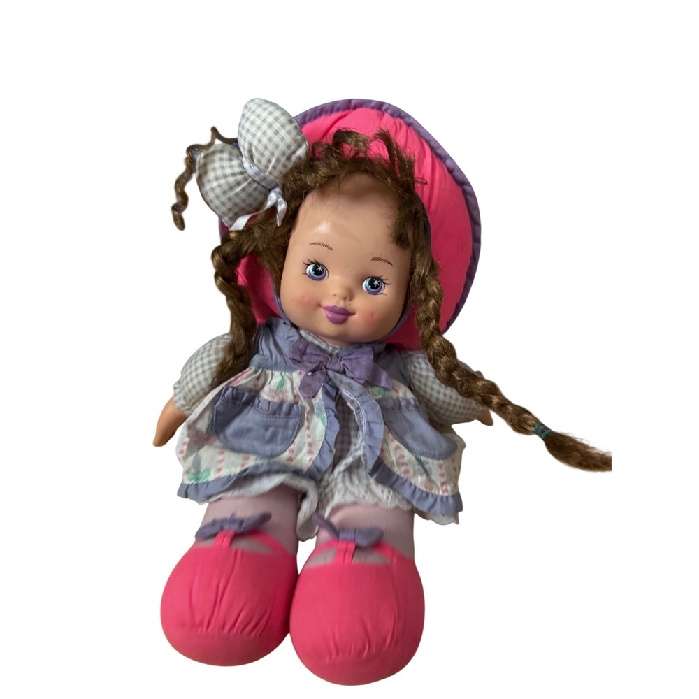 Vintage 1996 Patty Cake Rosie's friend brunette braids cloth doll sings